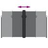 vidaXL Toldo lateral retr&aacute;ctil negro 200x1200 cm