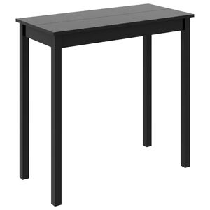 vidaXL Mesa alta negra de MDF 115x55x107 cm
