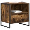 vidaXL Mesa de Noche Roble Humo 50 x 39,5 x 50 cm Madera contrachapada