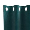vidaXL Cortinas opacas 2 pcs Verde oscuro 140 x 260 cm Terciopelo