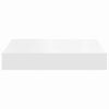 vidaXL Estante flotante pared 2 uds blanco y roble MDF 90x23,5x3,8 cm