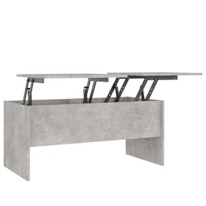 vidaXL Mesa de centro madera ingenier&iacute;a gris hormig&oacute;n 102x50,5x46,5 cm