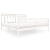 vidaXL Estructura de cama madera maciza blanca 200x200 cm