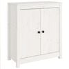 vidaXL Aparador de madera maciza de pino blanco 70x35x80 cm