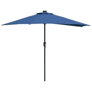 vidaXL Sombrilla de jard&iacute;n 294 x 150 x 224 cm Poli&eacute;ster y Acero