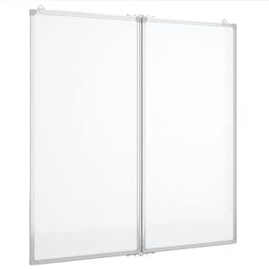 vidaXL Pizarra magn&eacute;tica plegable aluminio 80x80x1,7 cm