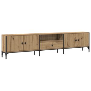 vidaXL Mueble TV caj&oacute;n madera ingenier&iacute;a roble artesanal 200x25x44 cm