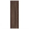 vidaXL Soportes de plantas 2 uds madera marr&oacute;n roble 25x25x80 cm