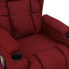 vidaXL Sill&oacute;n de masaje elevable tela rojo tinto