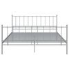 vidaXL Estructura de cama sin colch&oacute;n metal gris 200x200 cm