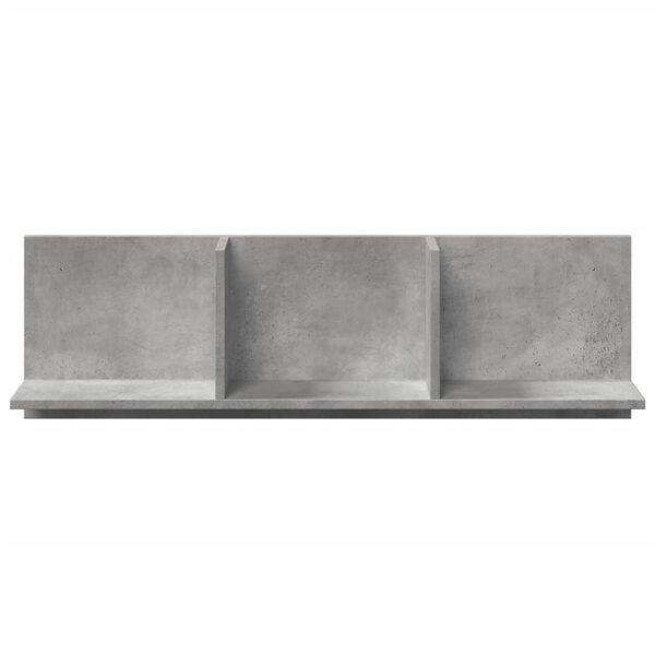 vidaXL Mueble de pared madera ingenier&iacute;a gris hormig&oacute;n 100x16,5x30 cm
