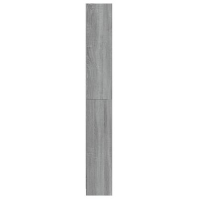 vidaXL Estantería de 5 niveles contrachapada gris Sonoma 80x24x175 cm