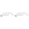 vidaXL L&aacute;mparas de pared LED exterior con sensor 2 uds aluminio blanco