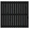 vidaXL Cabecero de cama de pared madera maciza pino negro 95,5x3x90 cm