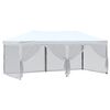 vidaXL Carpa para fiestas plegable con paredes laterales blanca 3x6 m