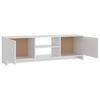 vidaXL Mueble para TV madera contrachapada blanco 120x30x37,5 cm