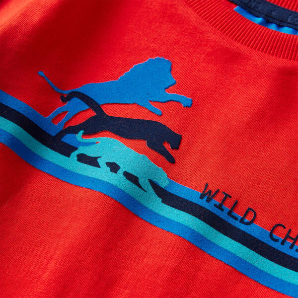 Camiseta infantil de manga larga rojo 92