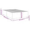 vidaXL Estructura cama sin colch&oacute;n terciopelo verde oscuro 140x200 cm
