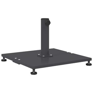 vidaXL Base para sombrilla 25.95 kg Gris oscuro Cuadrado