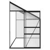 vidaXL Invernadero de aluminio gris antracita 7,77 m&sup3;
