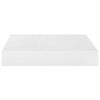 vidaXL Estante flotante de pared 4 uds MDF blanco brillo 23x23,5x3,8cm