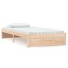 vidaXL Estructura de cama sin colch&oacute;n madera maciza blanco 100x200 cm