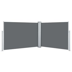 vidaXL Toldo lateral retr&aacute;ctil gris antracita 100x1000 cm
