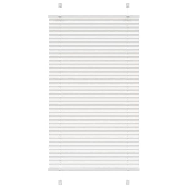 vidaXL Estor Plisado blanco 70x150 cm Tela Ancho 69,4 cm Poli&eacute;ster
