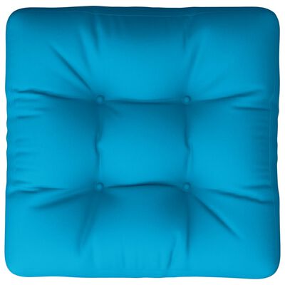 vidaXL Cojín para sofá de palets de tela azul 50x50x12 cm