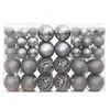 vidaXL Bolas de Navidad 100 unidades gris 3 / 4 / 6 cm