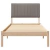 vidaXL Estructura de cama Marrón 90 x 190 cm Madera de pino macizo