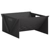 vidaXL Hoguera Negro 40 x 40 x 20 cm Acero