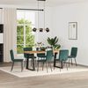 vidaXL Sillas de comedor 6 unidades terciopelo verde oscuro