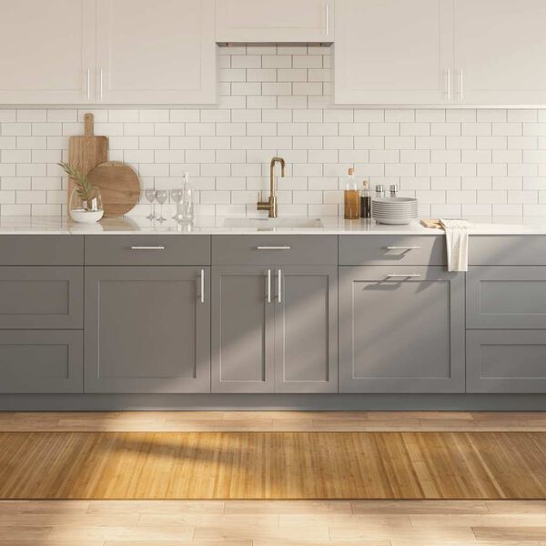 vidaXL Alfombra rectangular bamb&uacute; color natural 70x500 cm