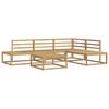 vidaXL Conjunto de sof&aacute;s de exterior 5 uds. Blanco
