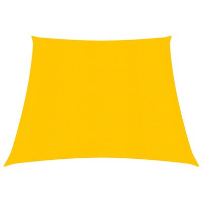 vidaXL Toldo de vela HDPE amarillo 160 g/m² 3/4x3 m