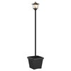 vidaXL Farola Solar con Macetero with LED Bulb Negro 32 x 32 x 158 cm