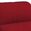 vidaXL Sill&oacute;n de masaje de terciopelo rojo tinto
