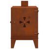 vidaXL Estufa de camping de acero corten 35x50x60 cm