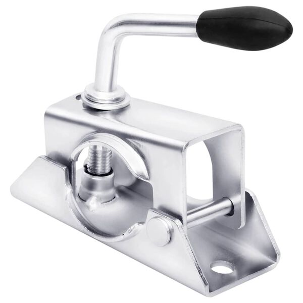 vidaXL Abrazadera para rueda jockey acero galvanizado 13,5x6,5x14 cm