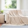 vidaXL Manta Beige 240 x 270 cm Lana