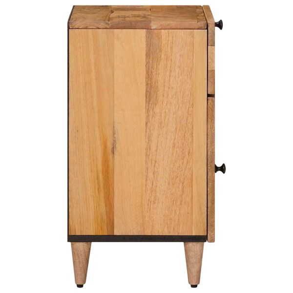 vidaXL Armario de Noche Natural 50 x 33 x 60 cm Madera de mango maciza