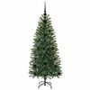 vidaXL Árbol de Navidad artificial con 150 LED Verde 120 cm PE y PVC