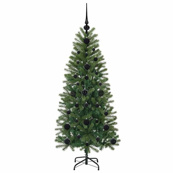 vidaXL Árbol de Navidad artificial con 150 LED Verde 120 cm PE y PVC