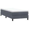 vidaXL Cama box spring con colchón terciopelo gris oscuro 80x210 cm