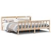 vidaXL Estructura de cama sin colch&oacute;n madera maciza de pino 200x200 cm