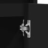 vidaXL Armario de baño madera contrachapada negro 60x33x61 cm