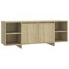 vidaXL Mueble para TV madera contrachapada roble Sonoma 130x35x50 cm