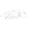 vidaXL Invernadero con estructura de acero blanco 48 m&sup2; 8x6x2,85 m