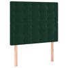 vidaXL Cama box spring con colch&oacute;n terciopelo verde oscuro 80x200 cm